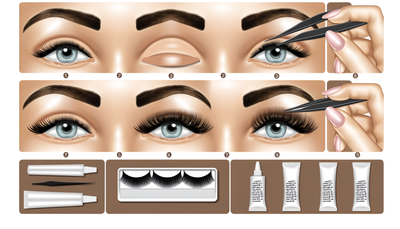 False Eyelash Application Tricks for Beginners